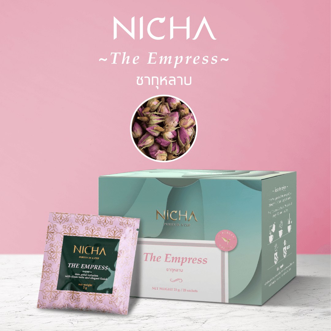 ชากุหลาบ 25 ซอง/ Rose Tea by Nichatea