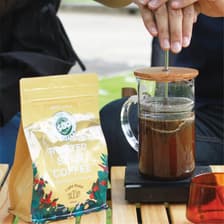 SOD Coffee: เมล็ดกาแฟออร์แกนิก Organic Roasted Bean Coffee (Light Roast) ป่าเมี่ยง (คั่วอ่อน) ขนาด 200 กรัม