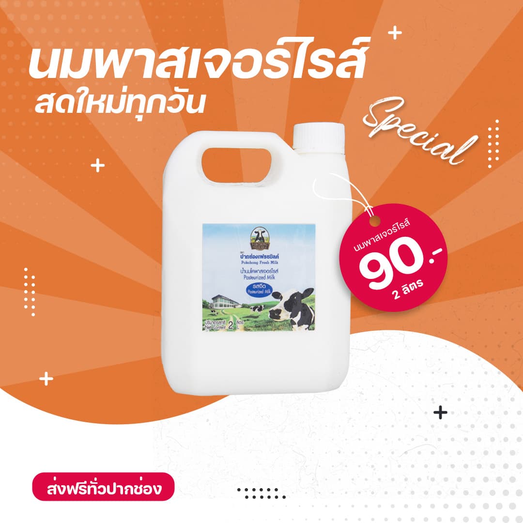 นมพาสเจอร์ไรส์ ปากช่องเฟรชมิลค์