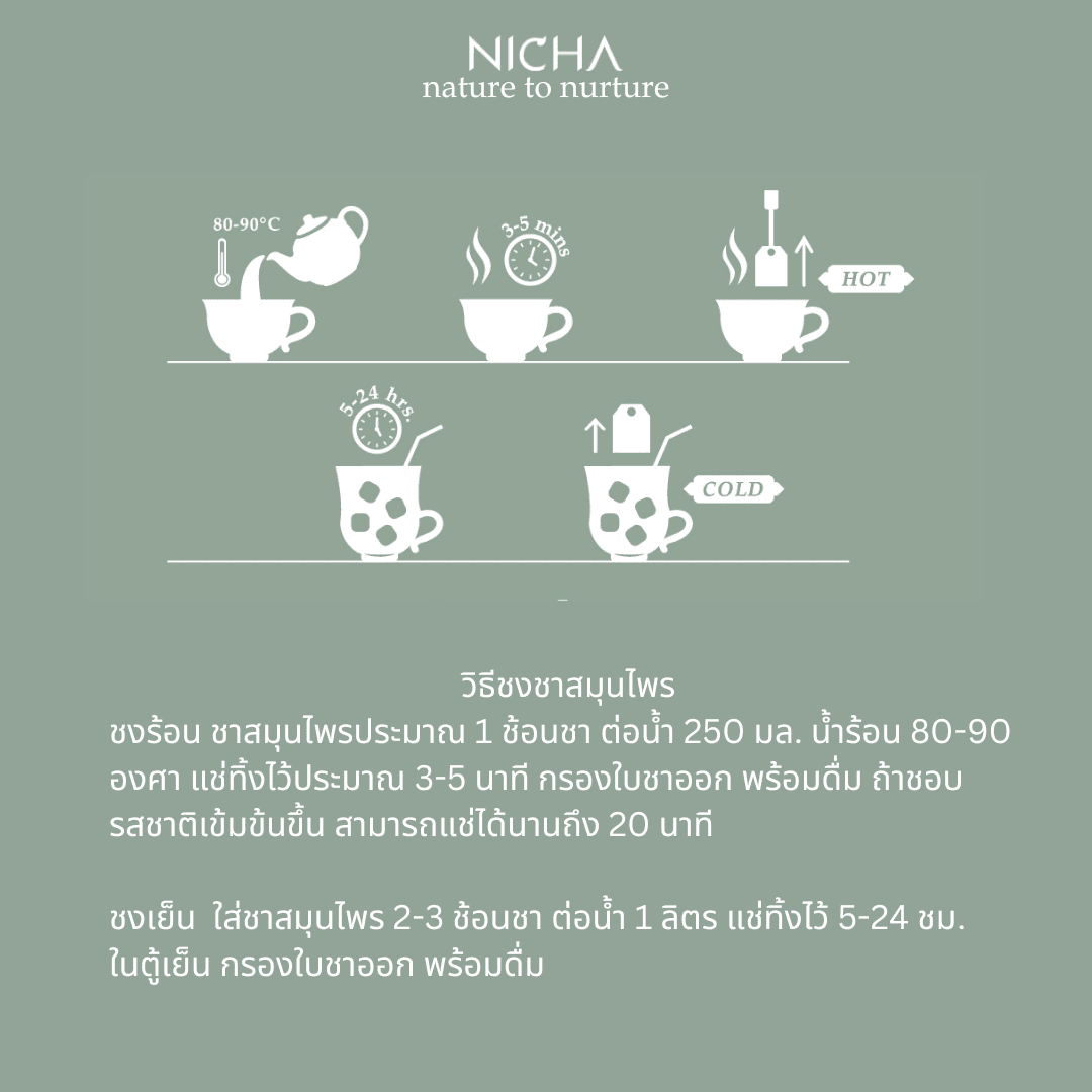 ชากุหลาบ 25 ซอง/ Rose Tea by Nichatea