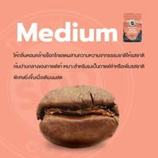 SOD Coffee: Organic Roasted Bean Coffee (Medium Roast) Pa Miang (Medium Roast) Size 500 grams