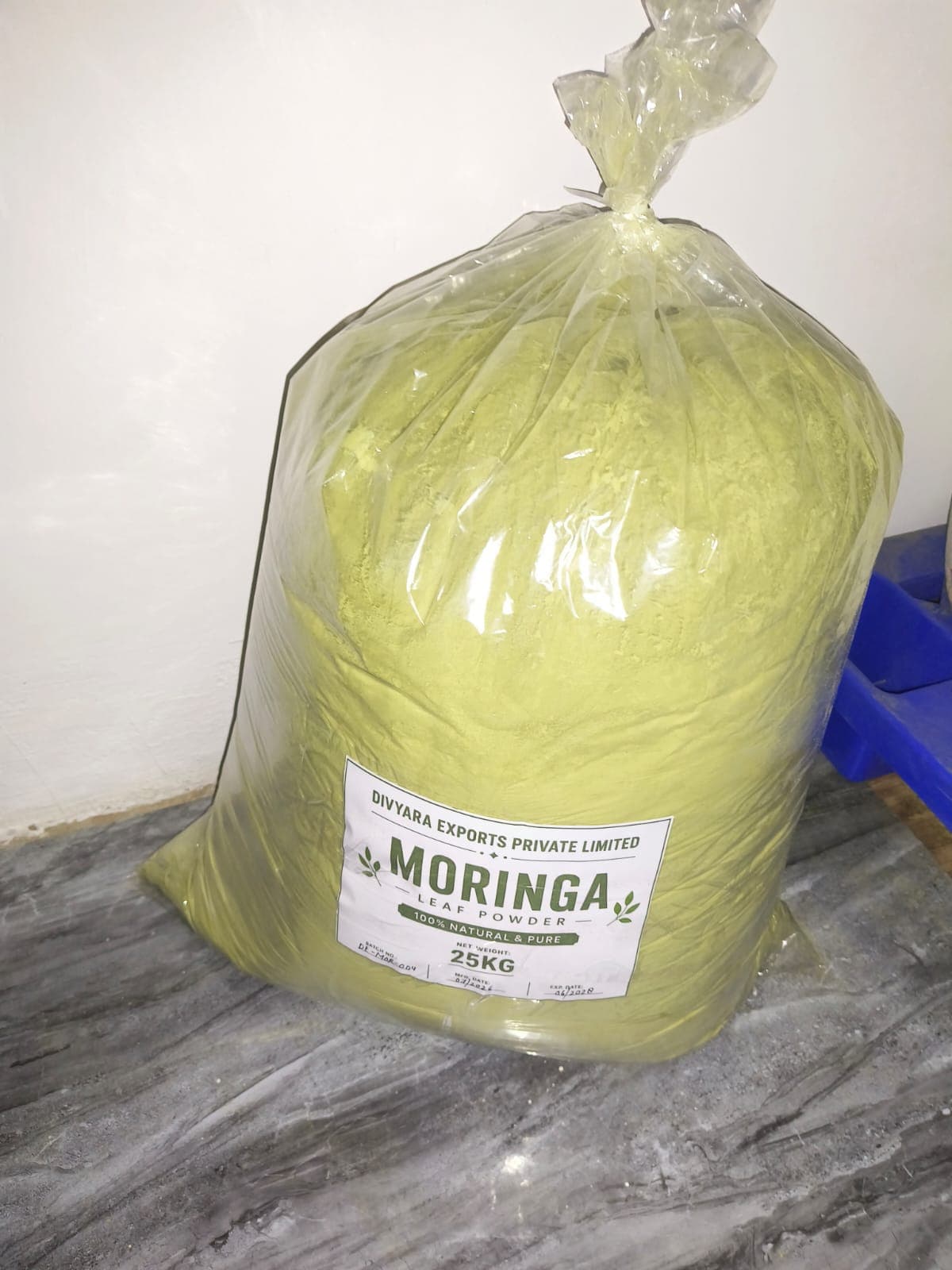 Premium quality 100% organic Moringa leaf powder. Rich in vitamins, minerals, and antioxidants. Cultivated naturally and hygienically packed. Certified vegetarian and halal food."