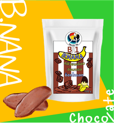 B.NANA coated dried bananas