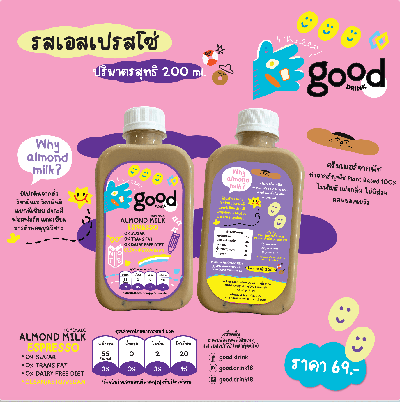 Almond Milk  Espresso (เอสเปรสโซ่)